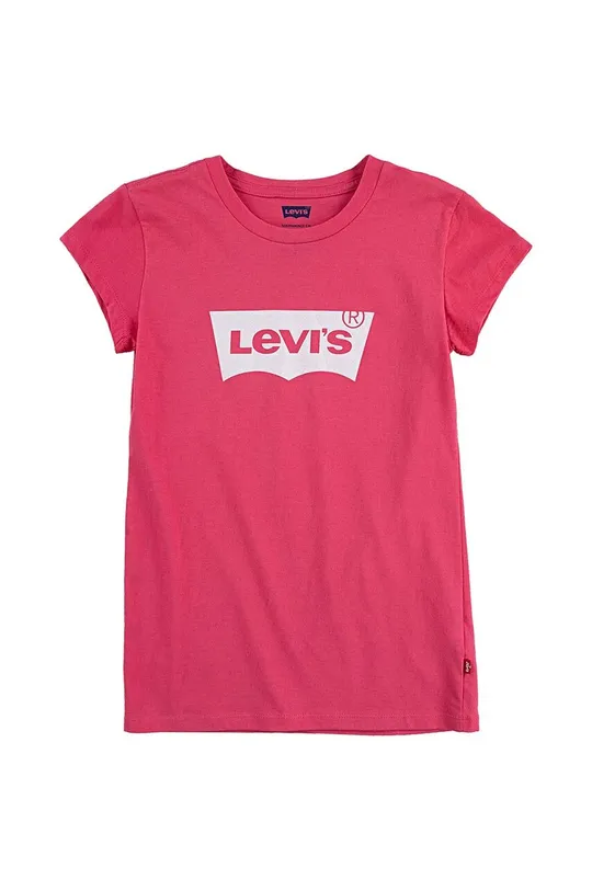 różowy Levi's T-shirt dziecięcy Dziewczęcy