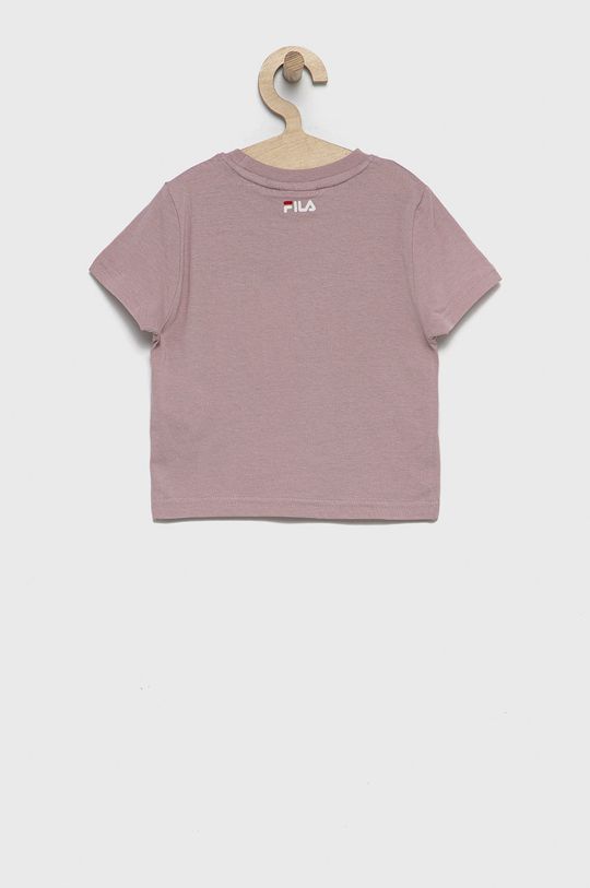 Fila T-shirt bawełniany dziecięcy różowy