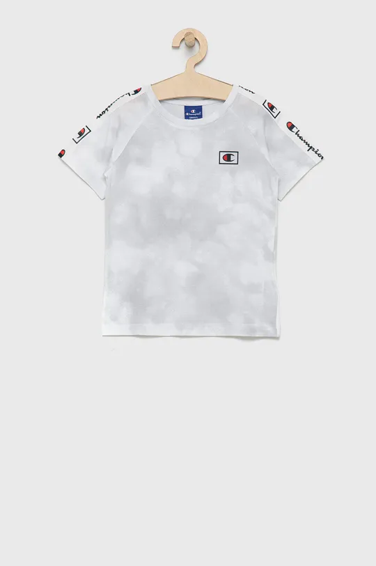 білий Дитяча бавовняна футболка Champion 404277 Для дівчаток