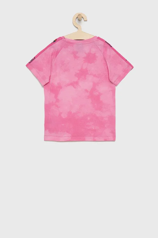 Παιδικό βαμβακερό μπλουζάκι Champion ροζ