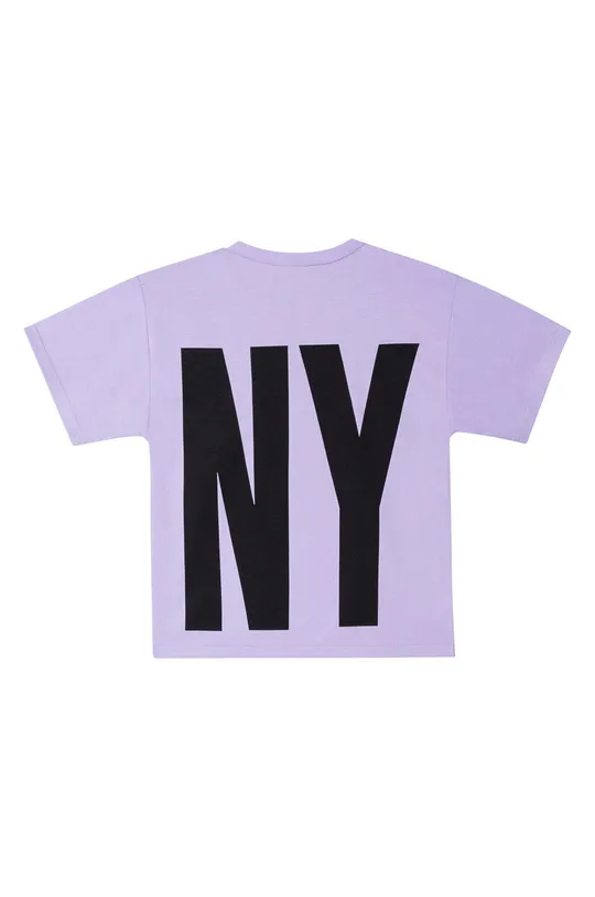 Detské bavlnené tričko Dkny fialová