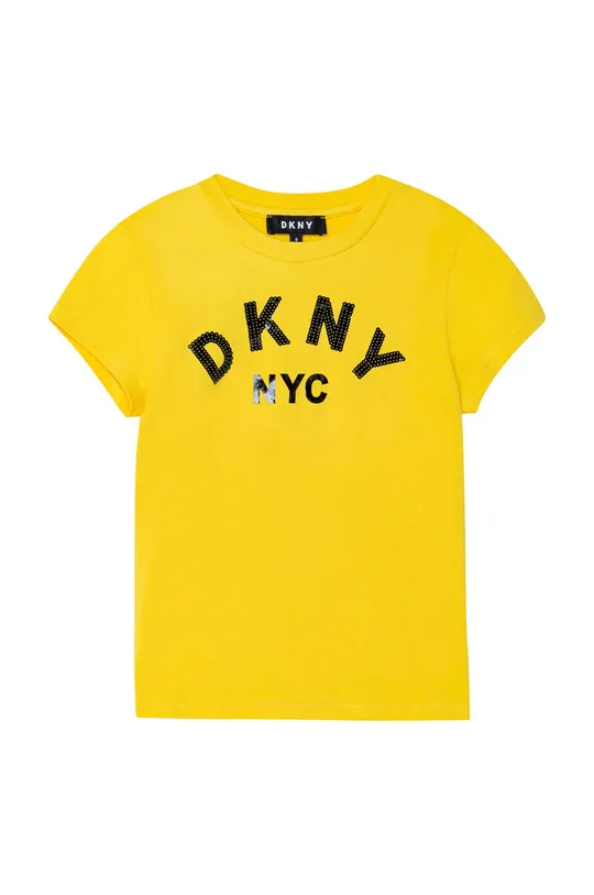 žltá Detské tričko Dkny Dievčenský