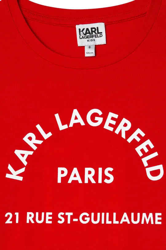 Detské bavlnené tričko Karl Lagerfeld  100% Bavlna