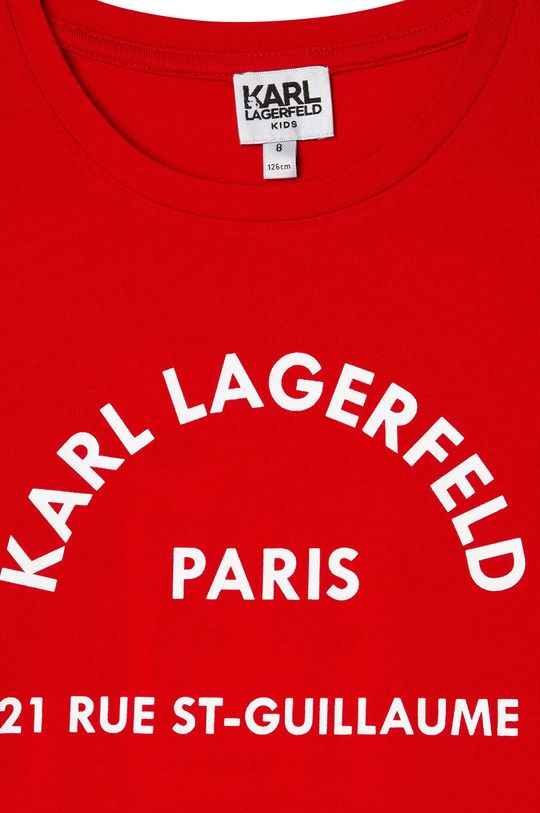 Detské bavlnené tričko Karl Lagerfeld  100% Bavlna