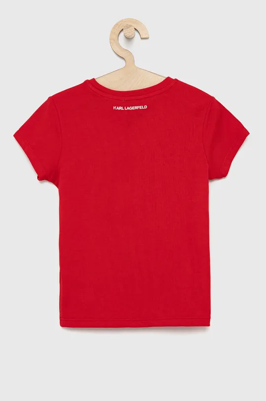 Παιδικό μπλουζάκι Karl Lagerfeld κόκκινο