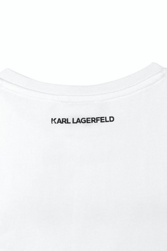 biały Karl Lagerfeld - T-shirt dziecięcy