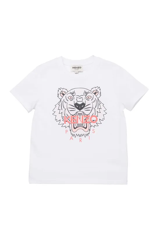 λευκό Παιδικό βαμβακερό μπλουζάκι Kenzo Kids Για κορίτσια