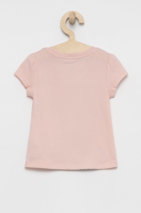 GAP T-shirt bawełniany dziecięcy różowy