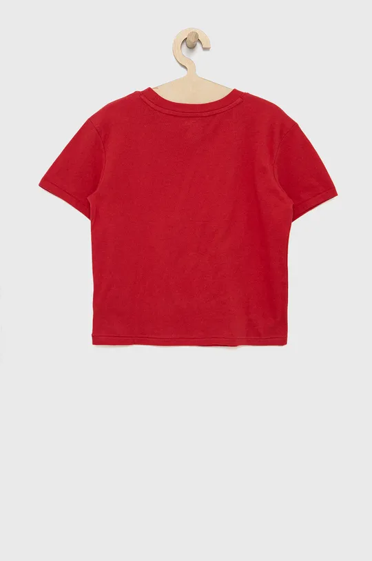 Otroška bombažna kratka majica GAP rdeča