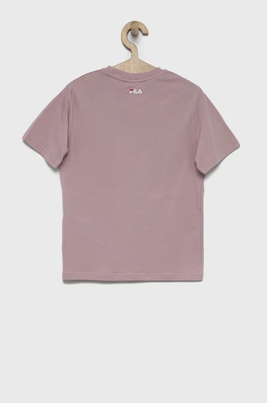 Παιδικό βαμβακερό μπλουζάκι Fila ροζ