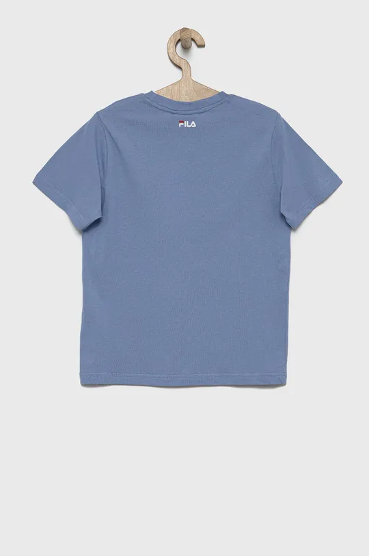 Detské bavlnené tričko Fila modrá