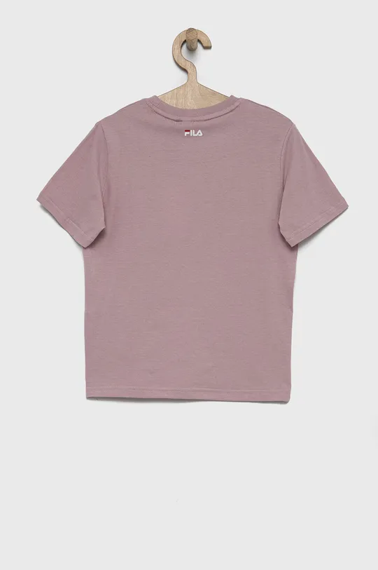 Detské bavlnené tričko Fila ružová