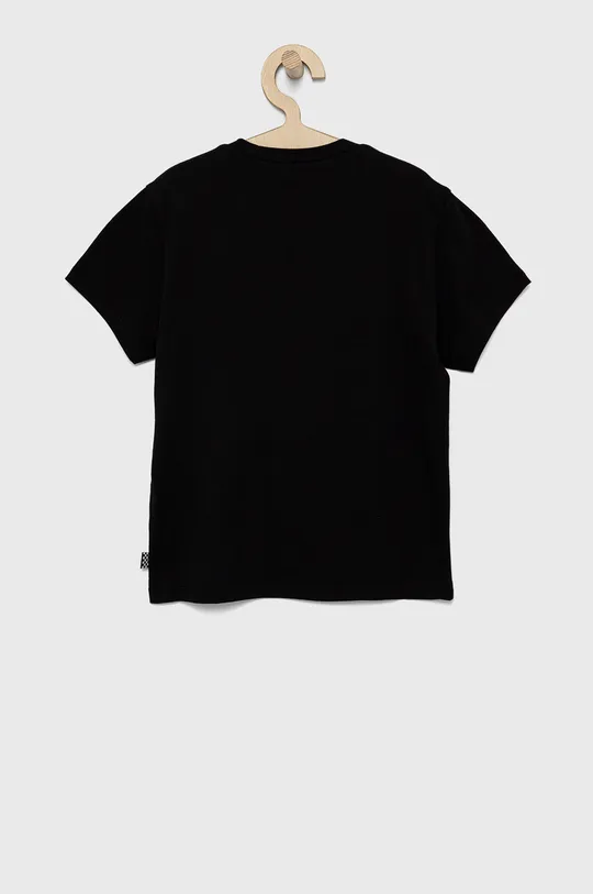 Παιδικό βαμβακερό μπλουζάκι Vans μαύρο