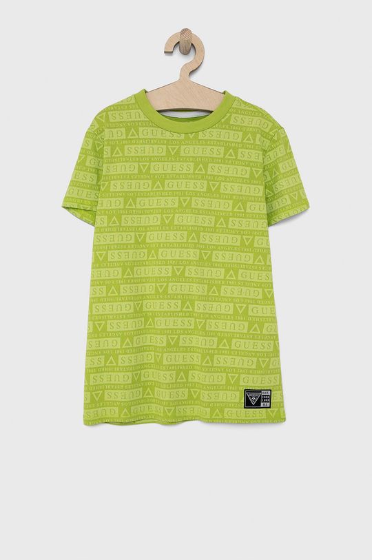 žlto-zelená Detské tričko Guess Detský