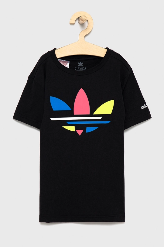 čierna Detské bavlnené tričko adidas Originals H32346 Detský