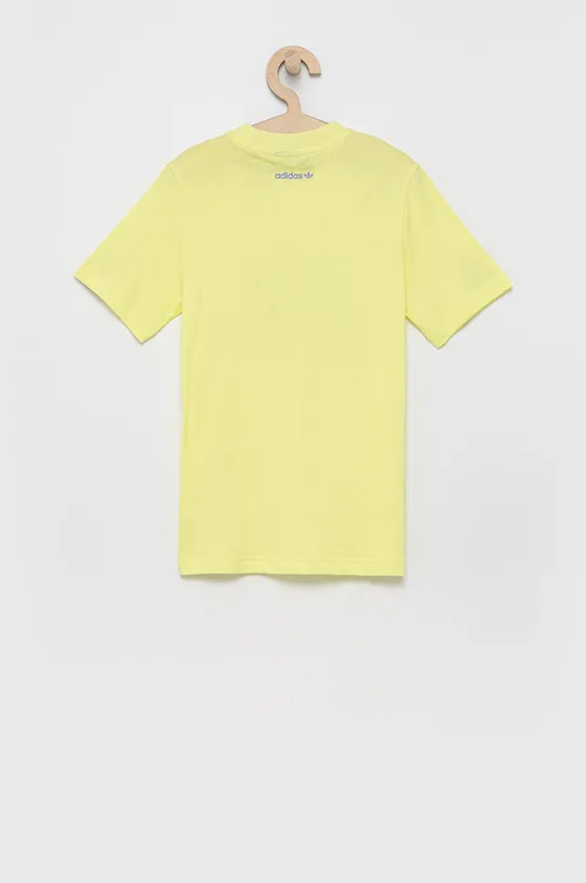 Παιδικό βαμβακερό μπλουζάκι adidas Originals κίτρινο