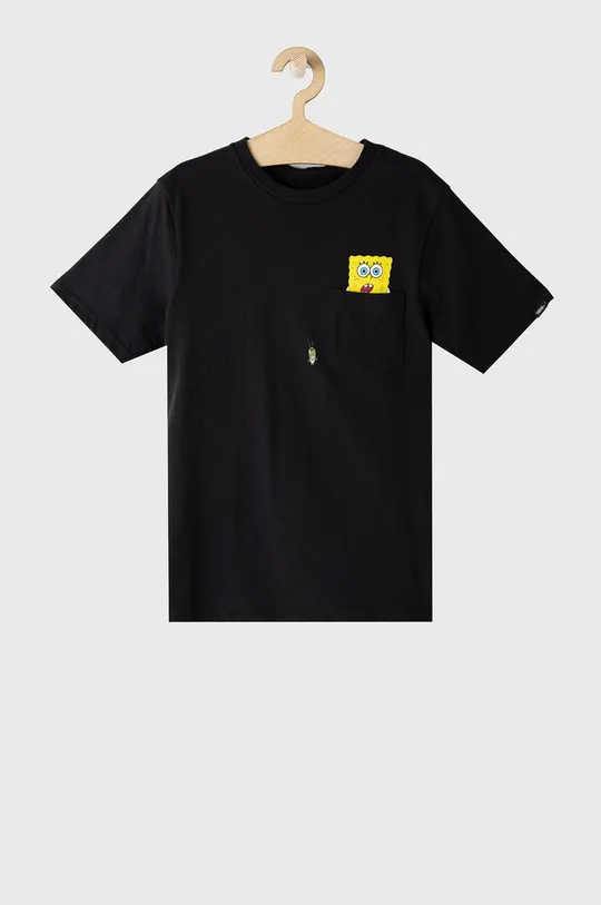Vans T-shirt dziecięcy x Spongebob czarny