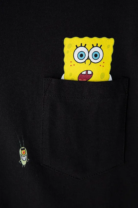 čierna Detské tričko Vans x Spongebob