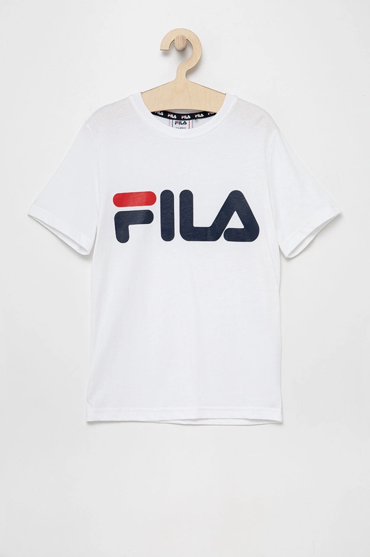 белый Детская хлопковая футболка Fila Детский