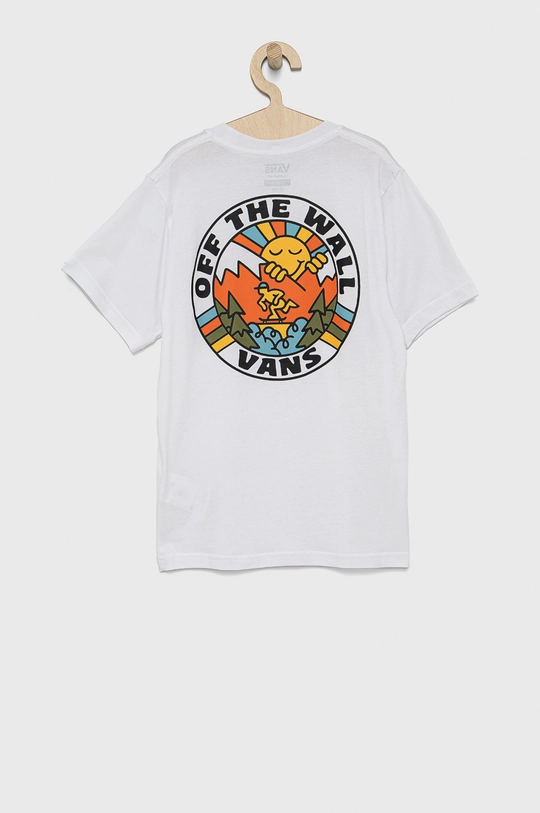 Vans T-shirt bawełniany dziecięcy biały