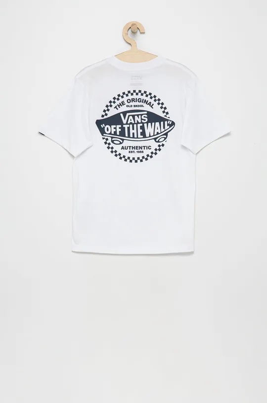 Vans T-shirt bawełniany dziecięcy biały