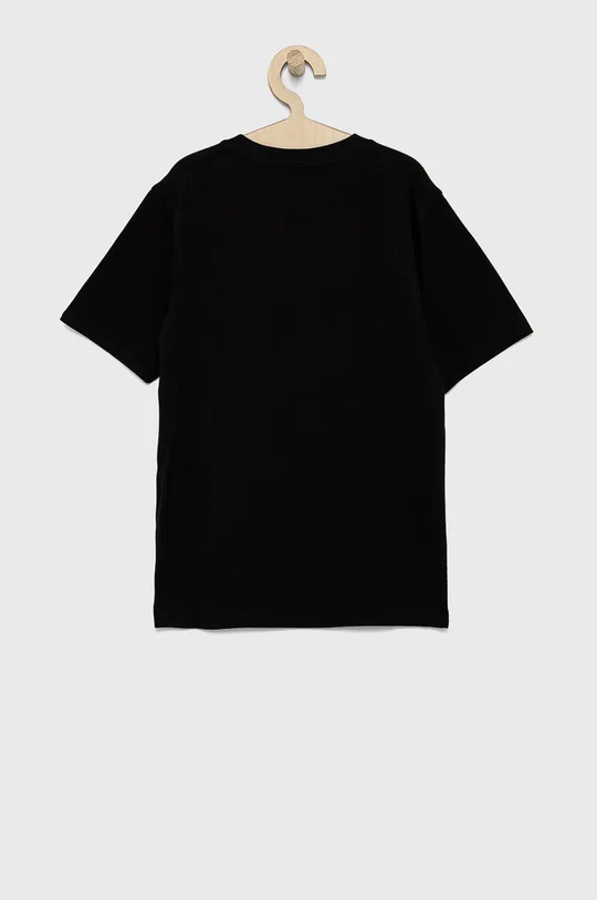 Dječja pamučna majica kratkih rukava Vans crna