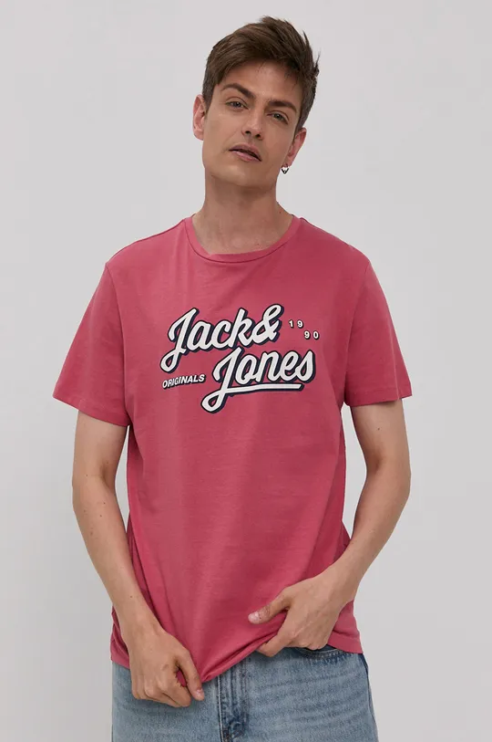 Tričko Jack & Jones ružová