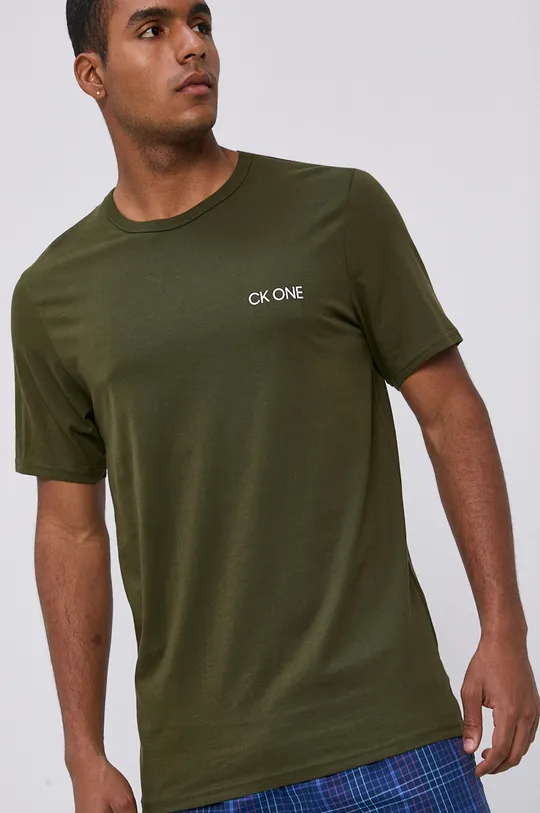 zelená Pyžamové tričko Calvin Klein Underwear Pánsky