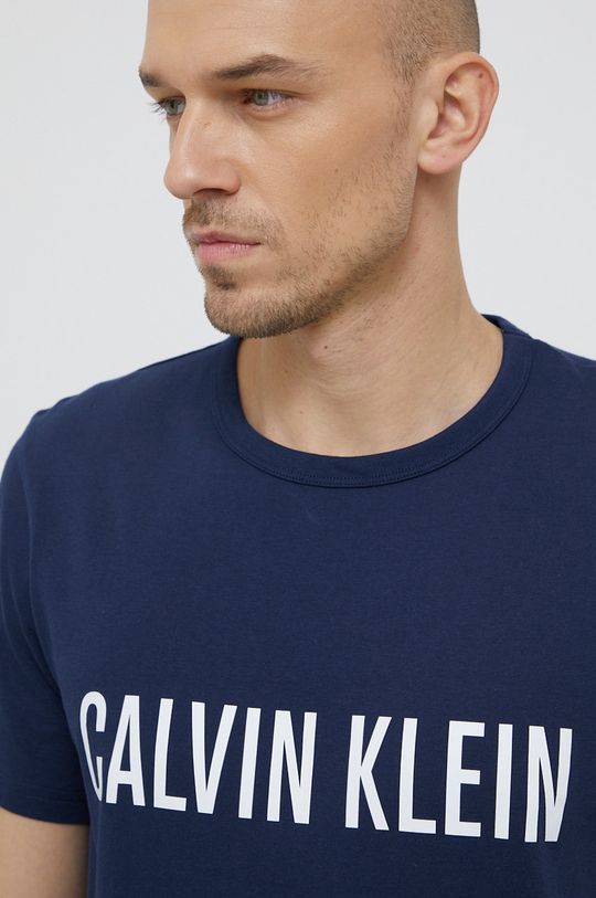 tmavomodrá Bavlnené tričko Calvin Klein Underwear