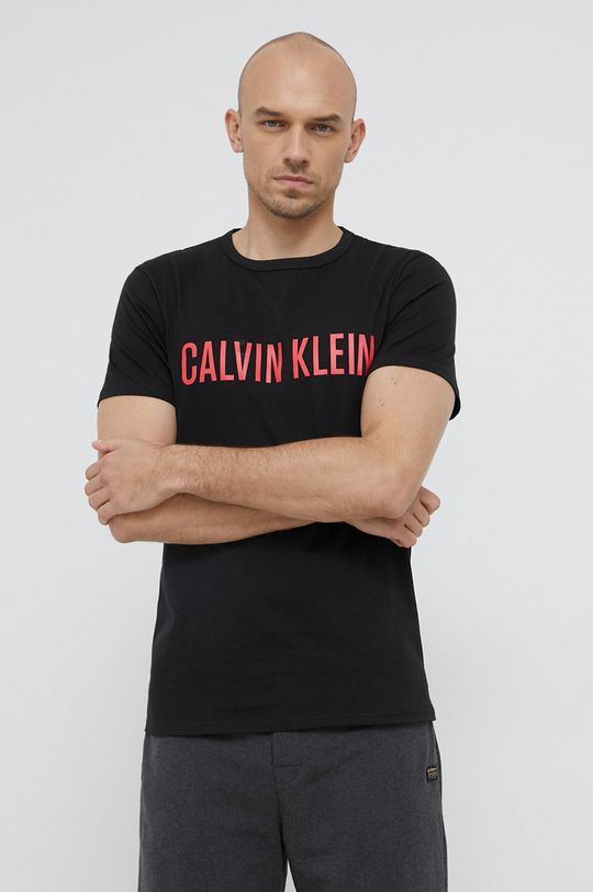 čierna Bavlnené tričko Calvin Klein Underwear Pánsky
