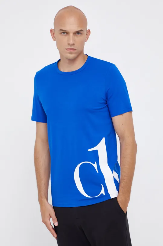 Calvin Klein Underwear T-shirt piżamowy niebieski