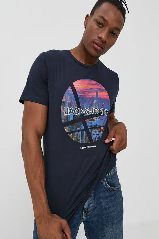 sötétkék Jack & Jones t-shirt Férfi