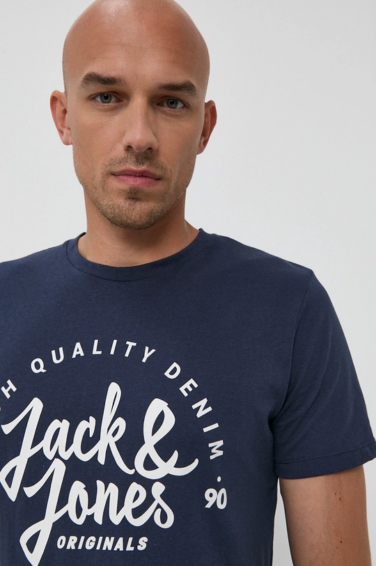 granatowy Jack & Jones T-shirt Męski