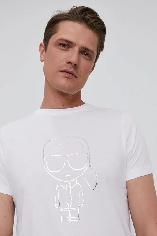 biały Karl Lagerfeld T-shirt 511224.755081