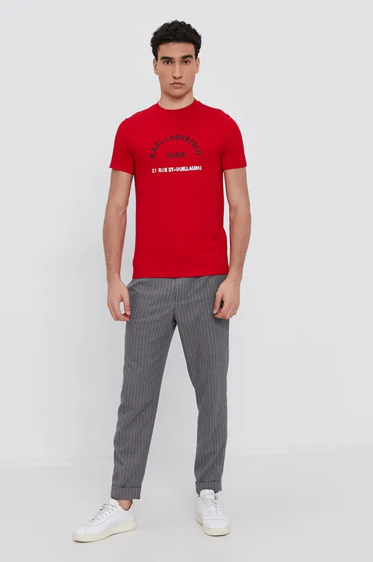 Karl Lagerfeld T-shirt 512221.755070 czerwony