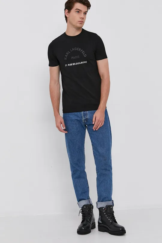 Karl Lagerfeld T-shirt 512221.755070 czarny