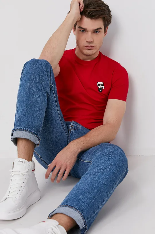Karl Lagerfeld T-shirt 512221.755027 czerwony