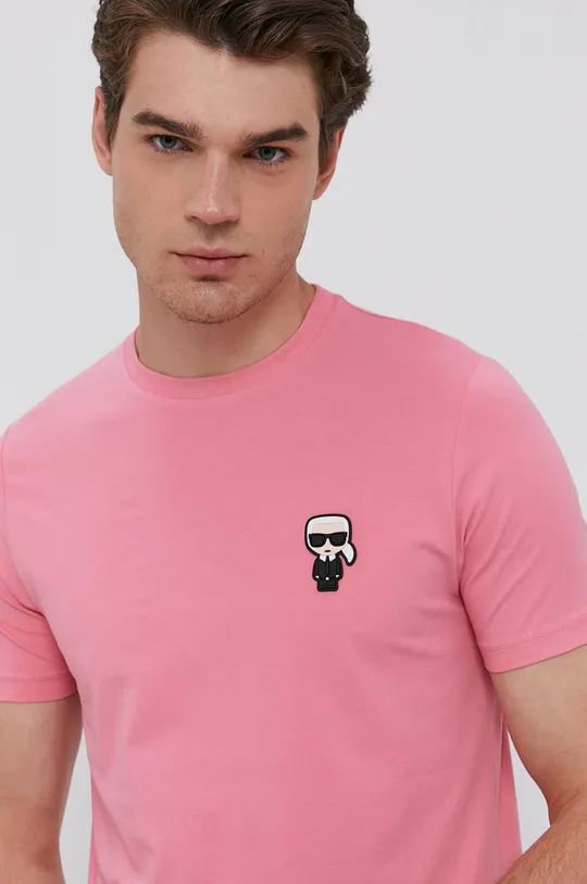 różowy Karl Lagerfeld T-shirt 512221.755027