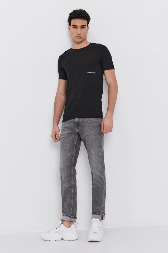 Calvin Klein Jeans T-shirt bawełniany J30J318226.4890 czarny