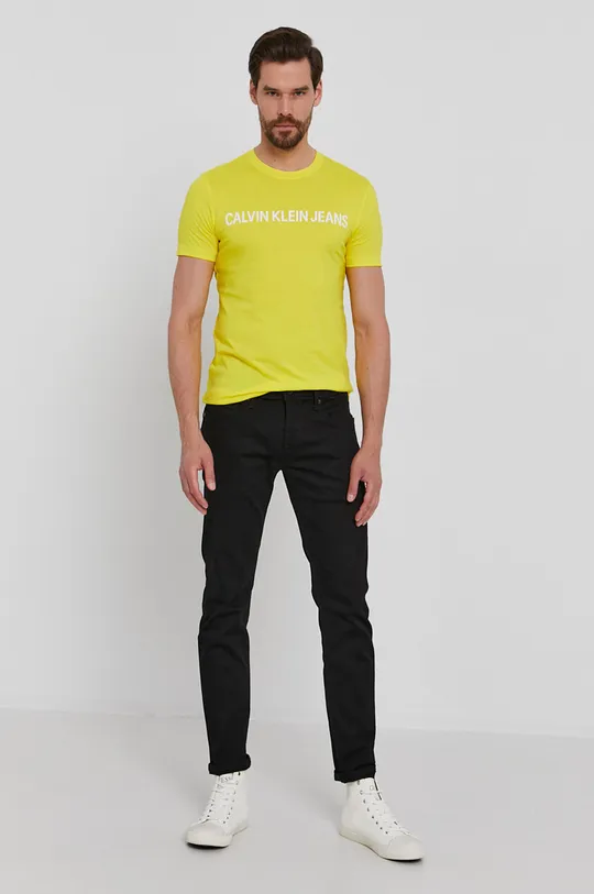 Calvin Klein Jeans T-shirt J30J307856.4890 żółty