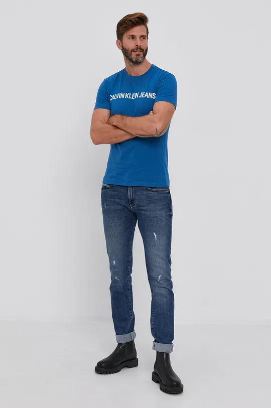 Calvin Klein Jeans T-shirt J30J307856.4890 niebieski