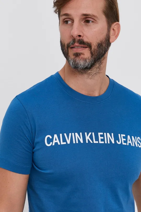 niebieski Calvin Klein Jeans T-shirt J30J307856.4890