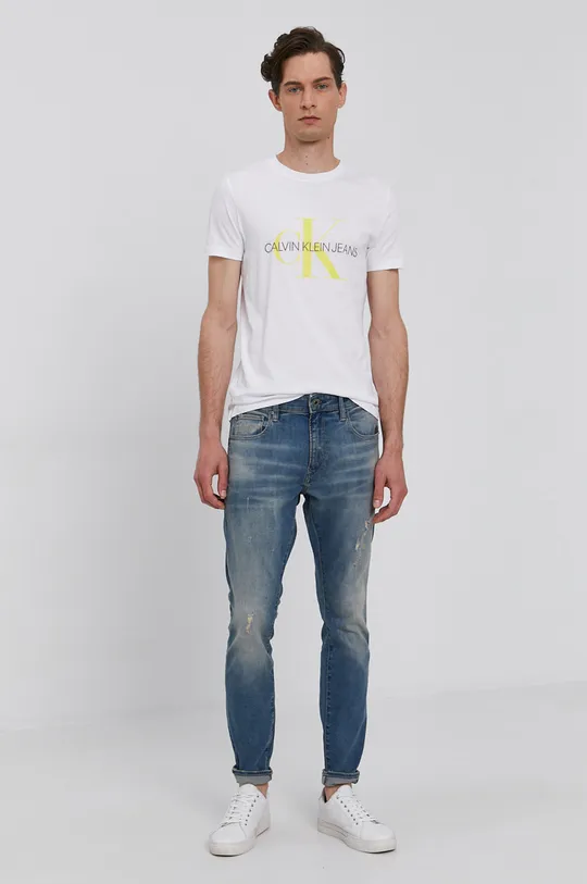 Calvin Klein Jeans T-shirt J30J317065.4890 biały
