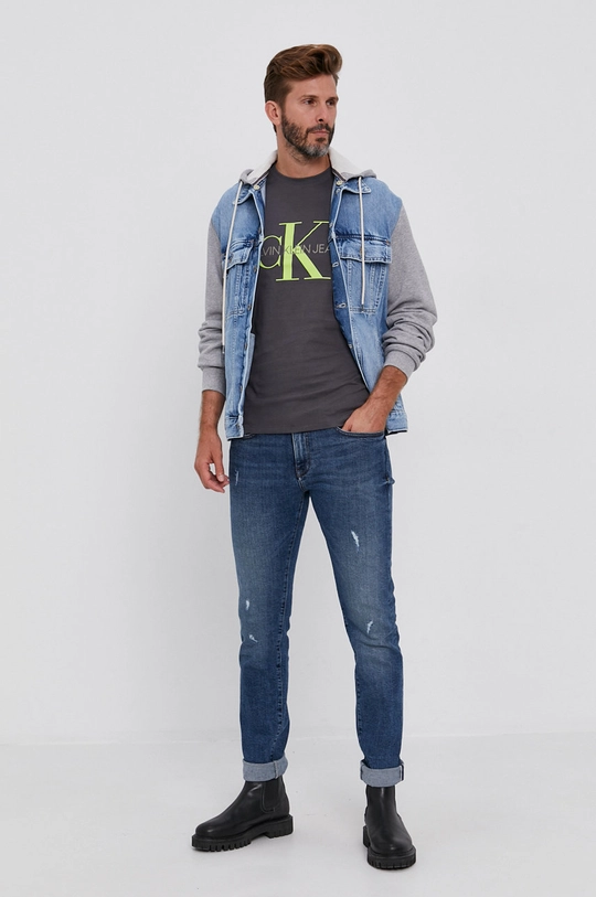 Calvin Klein Jeans T-shirt J30J317065.4890 szary