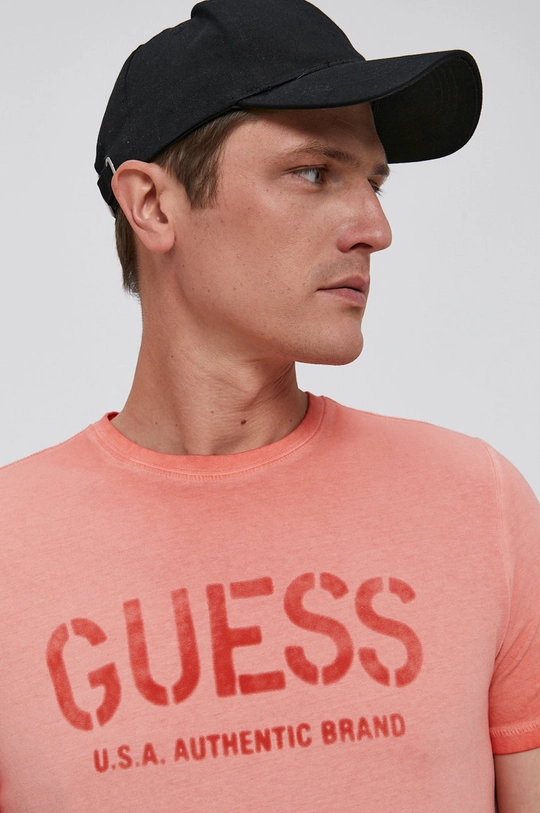 różowy Guess T-shirt