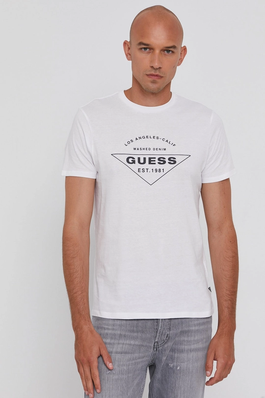 fehér Guess t-shirt Férfi