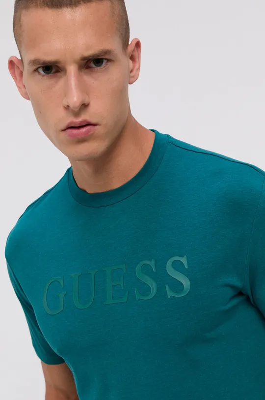 turkusowy Guess T-shirt