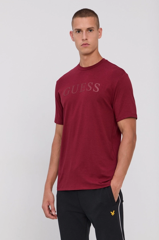 Guess - Tričko burgundské