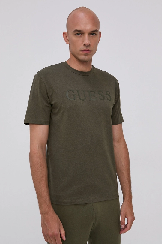 зелёный Футболка Guess