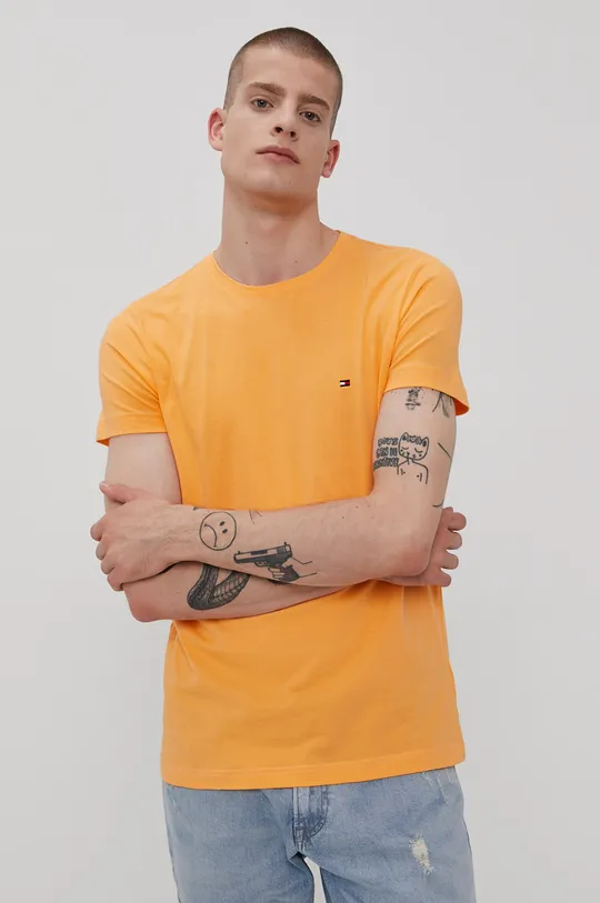 pomarańczowy Tommy Hilfiger T-shirt Męski